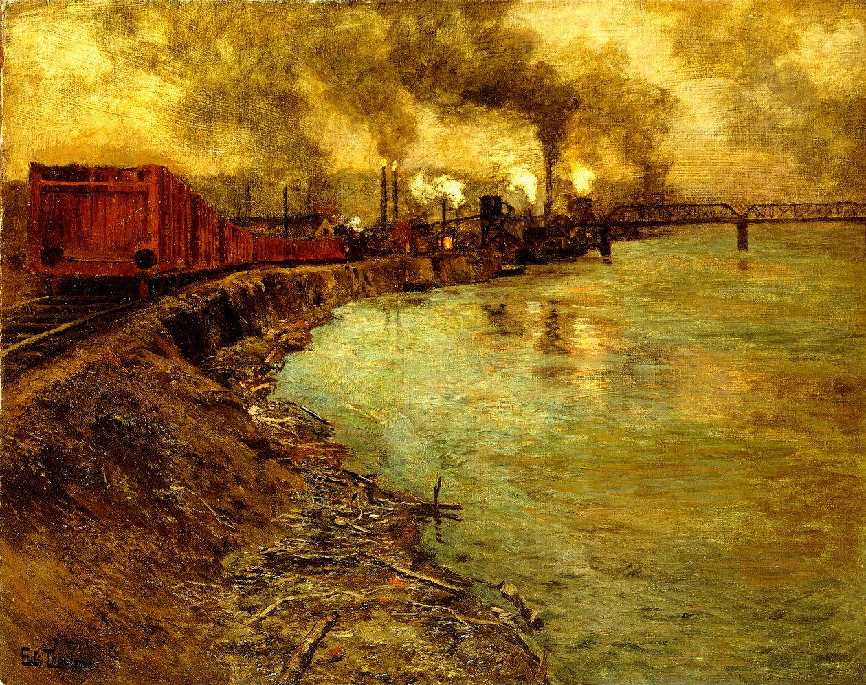 Tavarajuna, hämärä, tekijältä Frits Thaulow