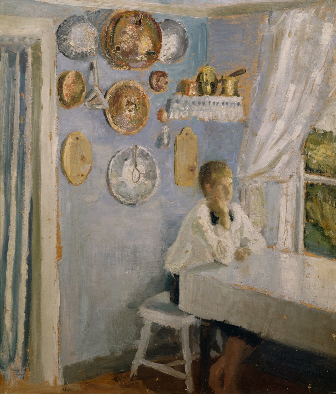 Harald aamiaispöydässä tekijältä Fritz Thaulow