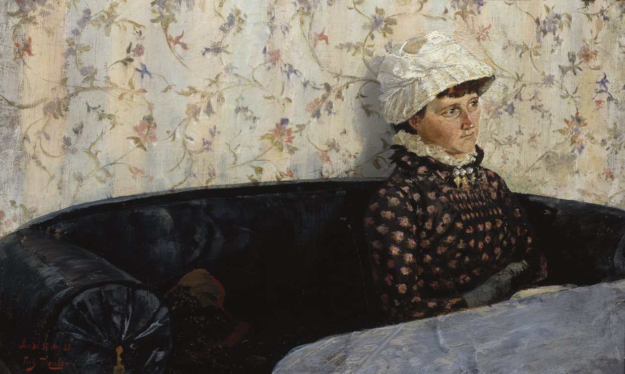 Ingeborg sohvalla, Sandø tekijältä Fritz Thaulow