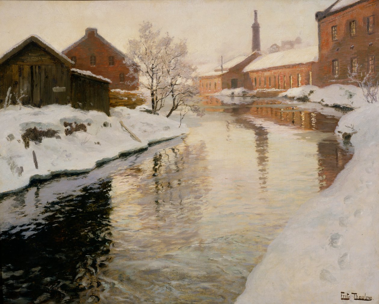 Lysaker-joki tekijältä Fritz Thaulow