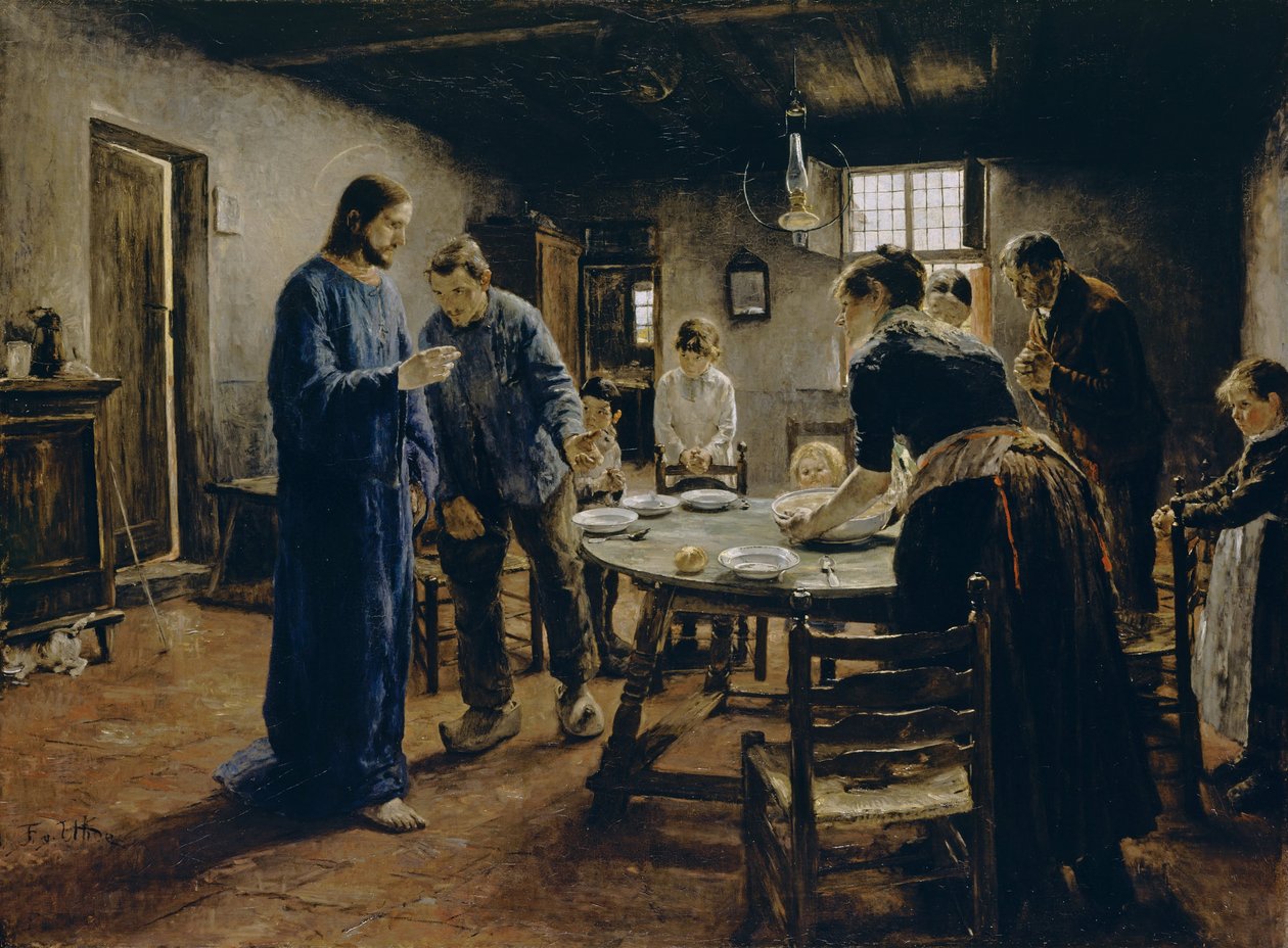 Ateriarukous, 1885 tekijältä Fritz von Uhde