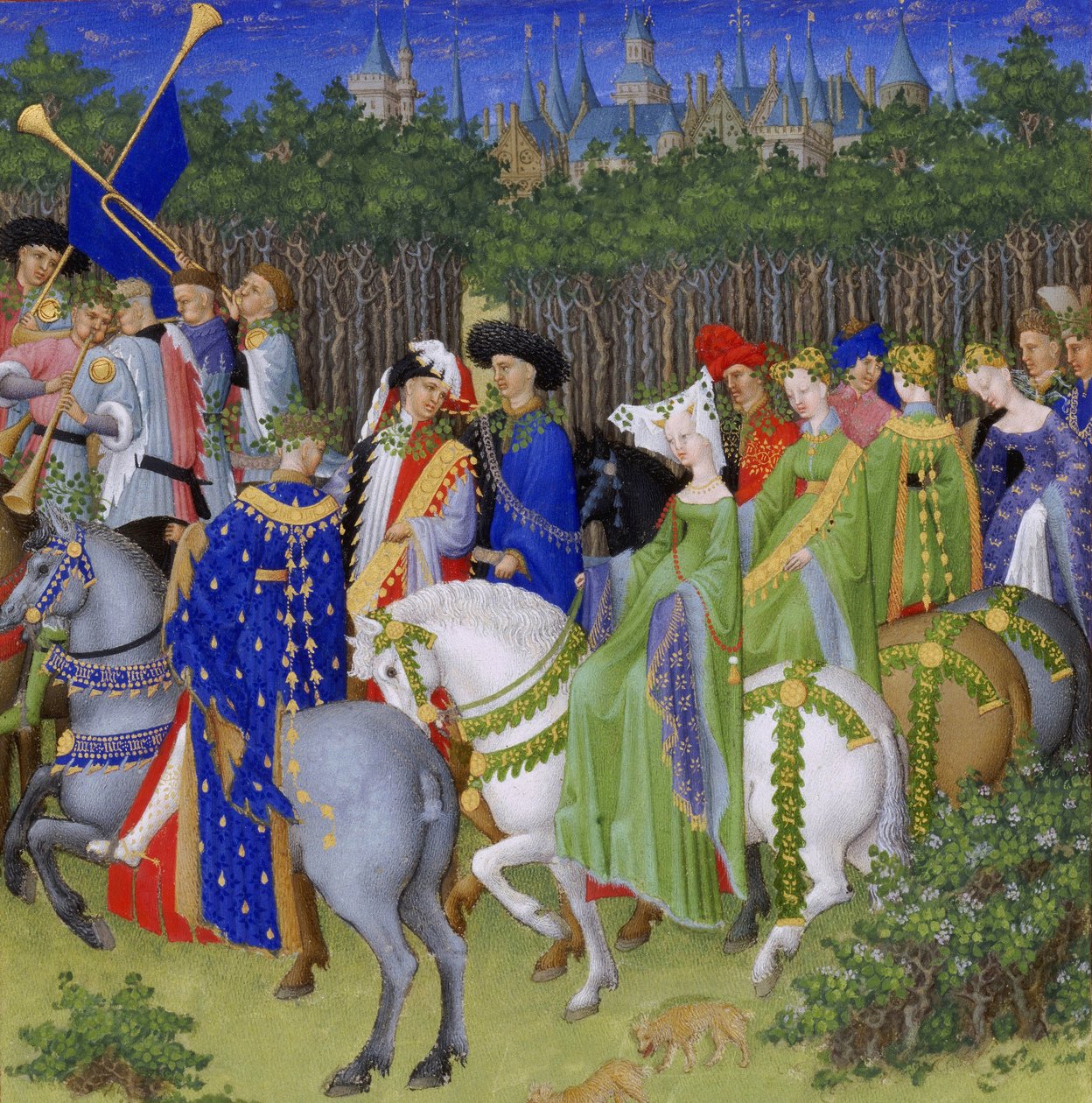 Très Riches Heures du duc de Berry tekijältä Frères Limbourg