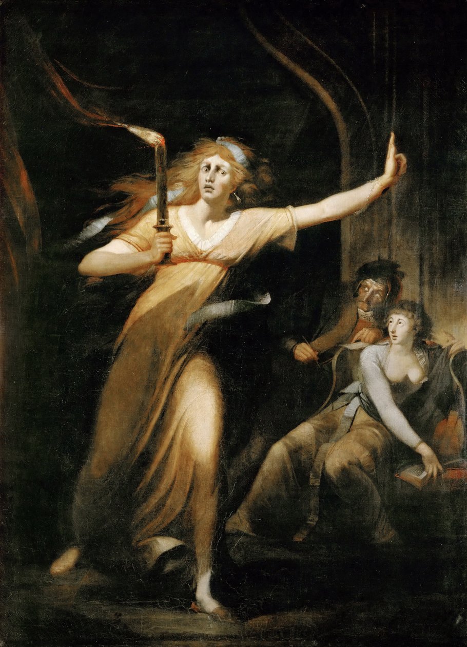 Lady Macbeth kävelee unissaan tekijältä Füssli