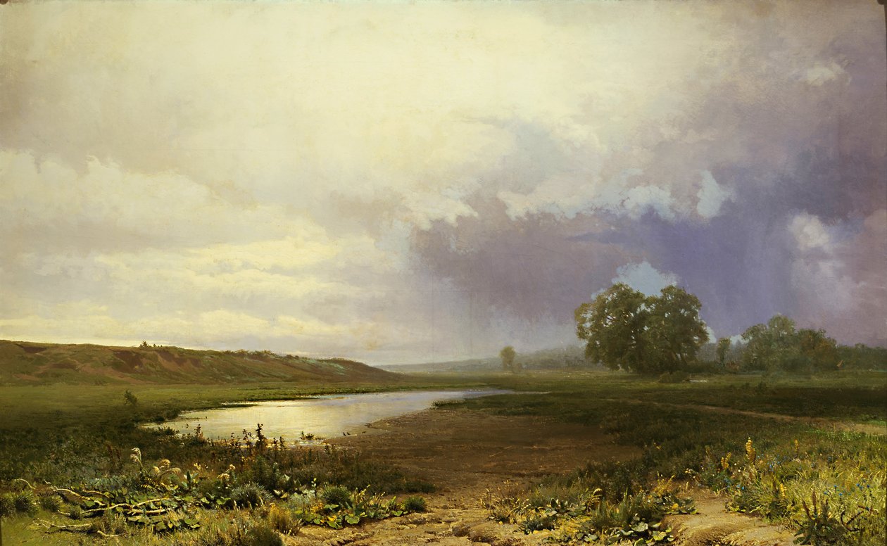 Venäjä: "Wet Meadow" Märkä niitty Märkä niitty tekijältä Fyodor Vasilyev