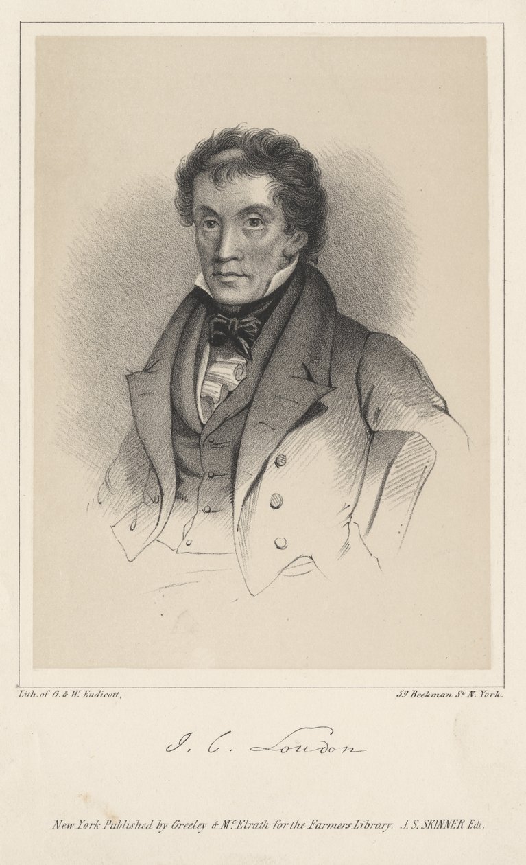 J.C. Loudon, 1846 tekijältä G. and W. Endicott