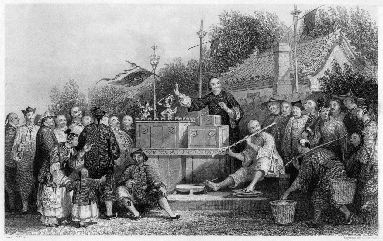 Harvinainen esitys Lin-sin-choossa, Kiinassa, 1843. tekijältä G. Paterson