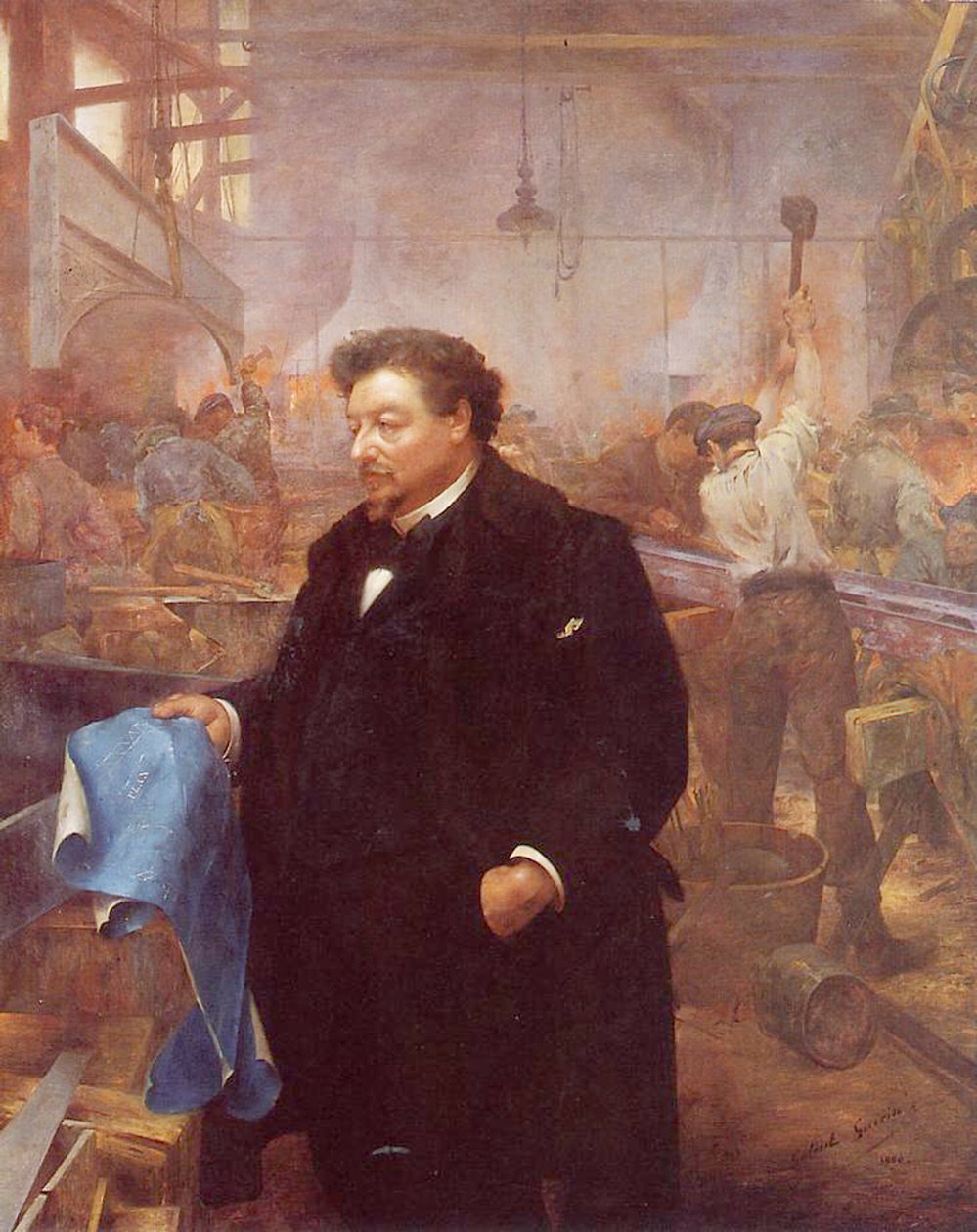 Gustave Eiffel, 1900 tekijältä Gabriel Christophe Guerin