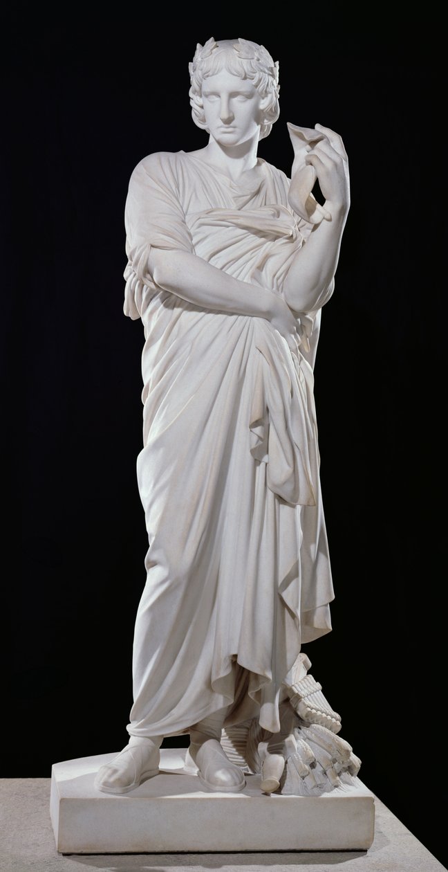 Vergilius (70-19 eKr.) 1861 (marmori) tekijältä Gabriel Jules Thomas
