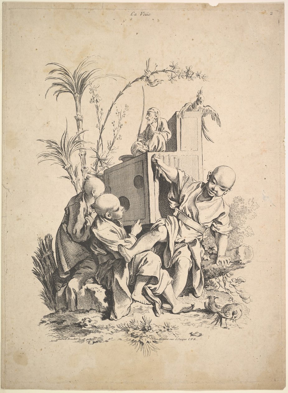 Visio, 1700-luku. tekijältä Gabriel Huquier