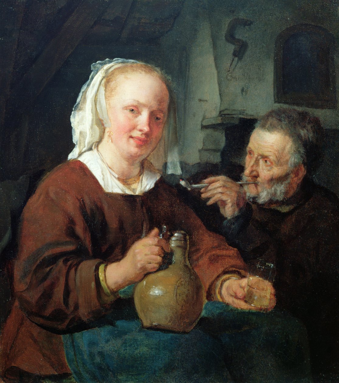 Huonekalut ja erilaiset esineet 1100- ja 1300-luvuilta tekijältä Gabriel Metsu