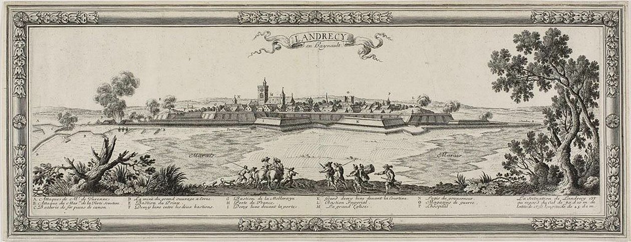 Landrecy en Heynault, 1631 tekijältä Gabriel Perelle