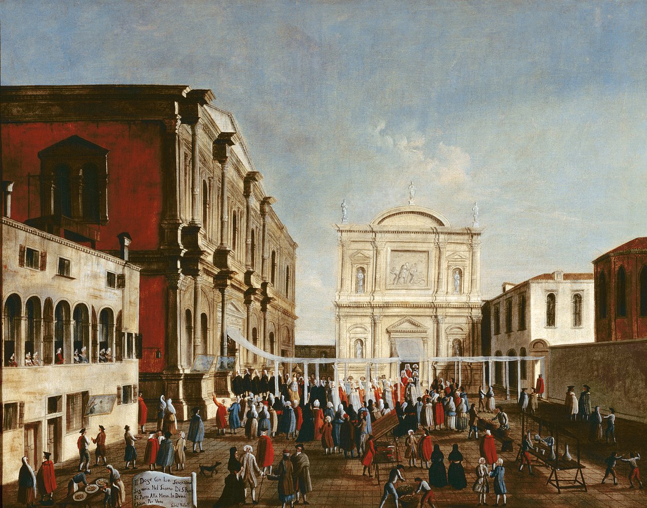 Doge vierailee Chiesa di S. Roccossa tekijältä Gabriele Bella