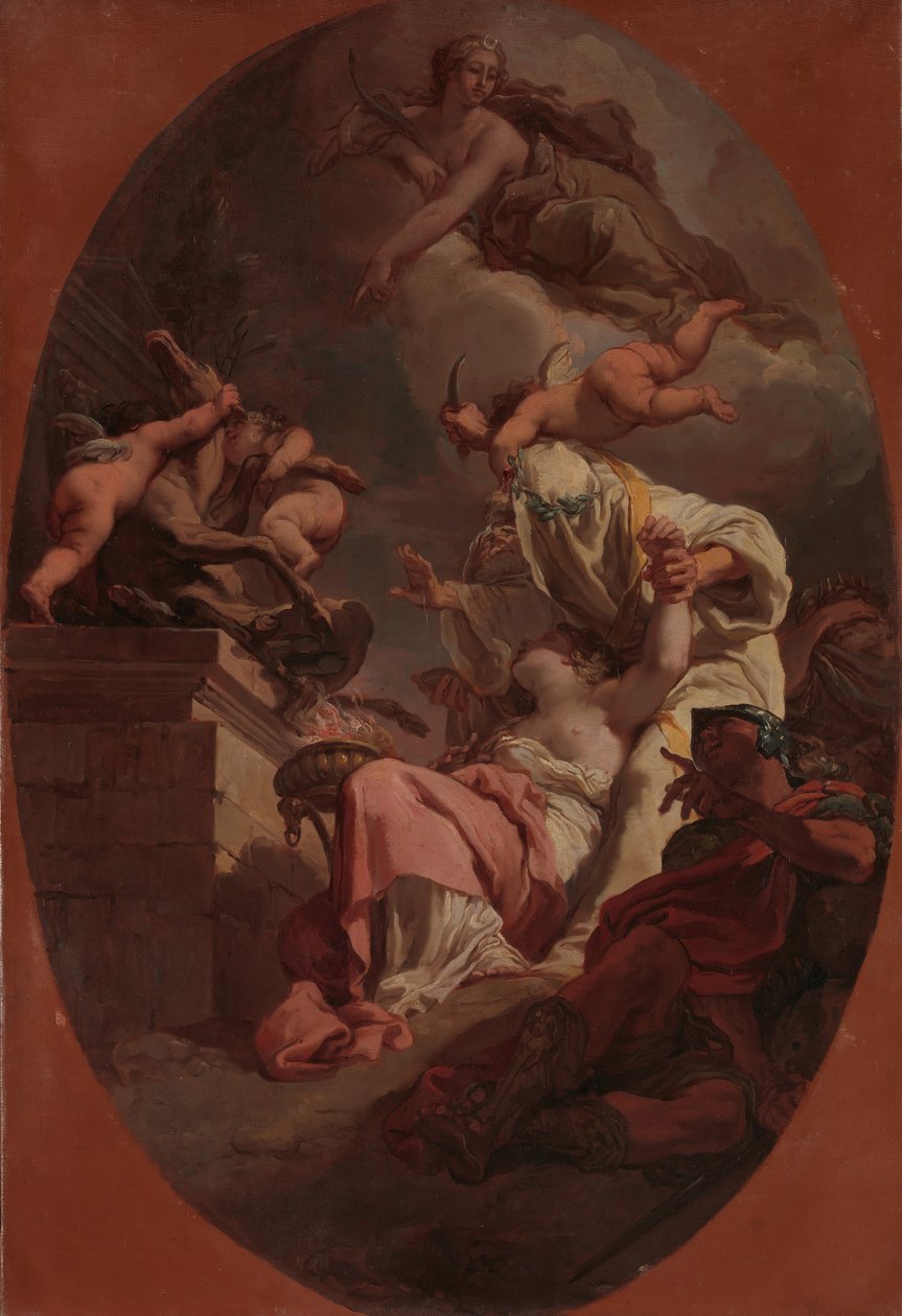 Iphigenian uhri, 1789. tekijältä Gaetano Gandolfi