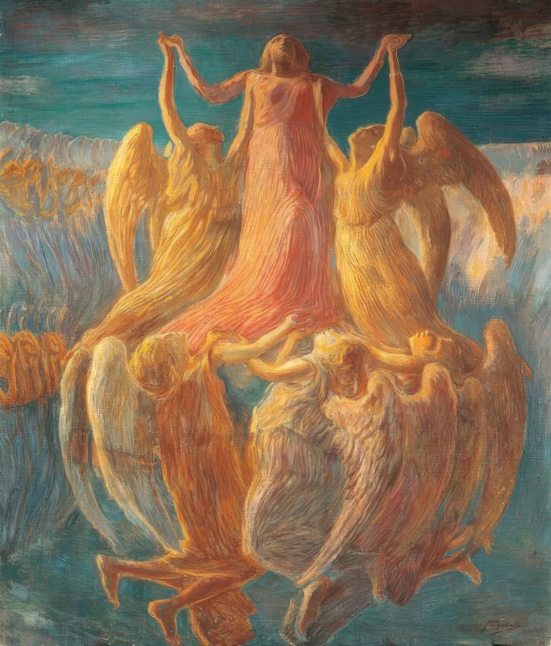 Olettamus, kirjoittanut Gaetano Previati (1852–1920). tekijältä Gaetano Previati