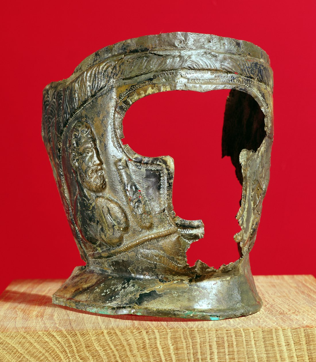 Gallo-roomalainen gladiaattorin naamio, 1. vuosisadan loppu eKr. (pronssi) tekijältä Gallo Roman