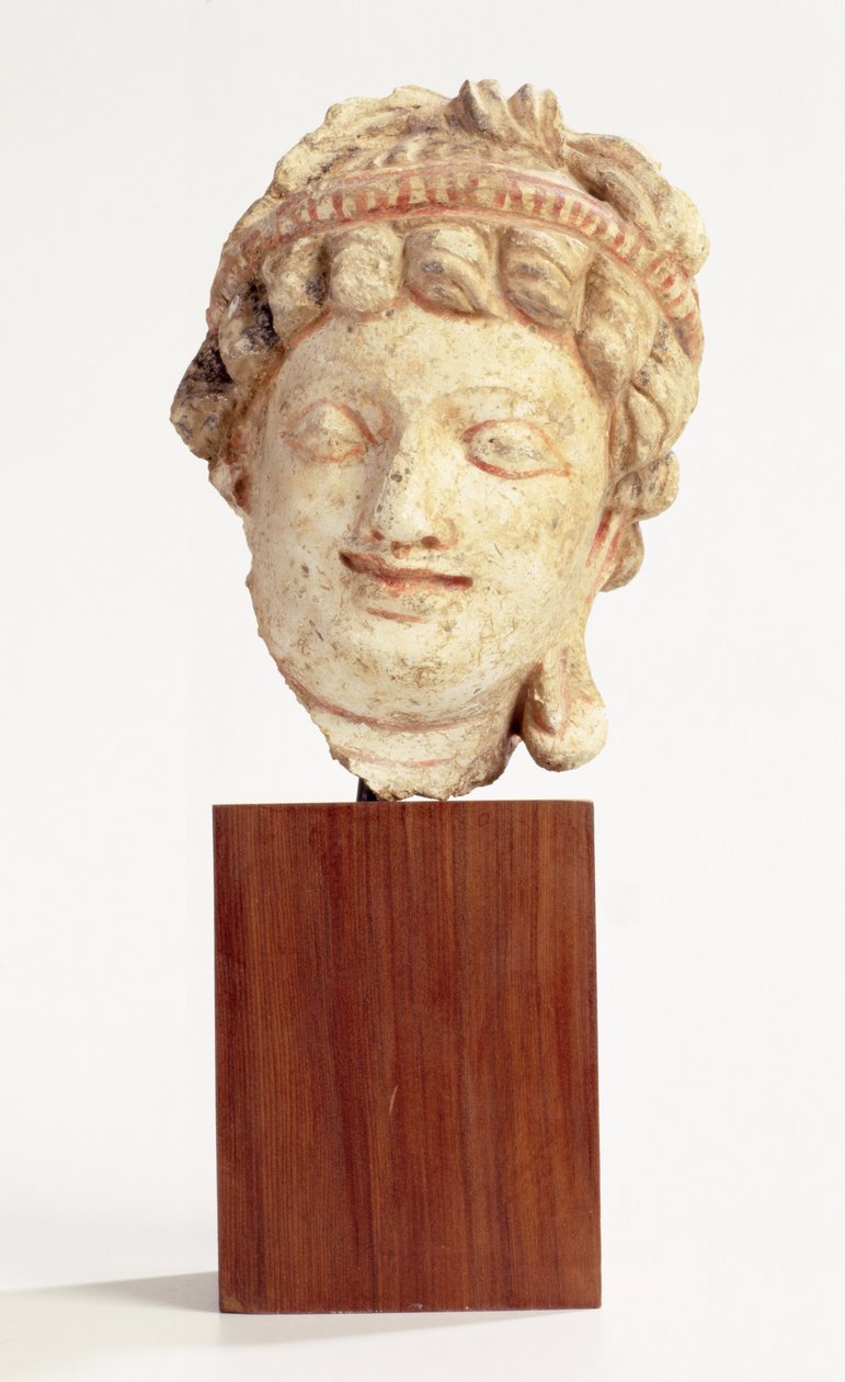 Bodhisattva, 100-200 (stukko) tekijältä Gandhara School