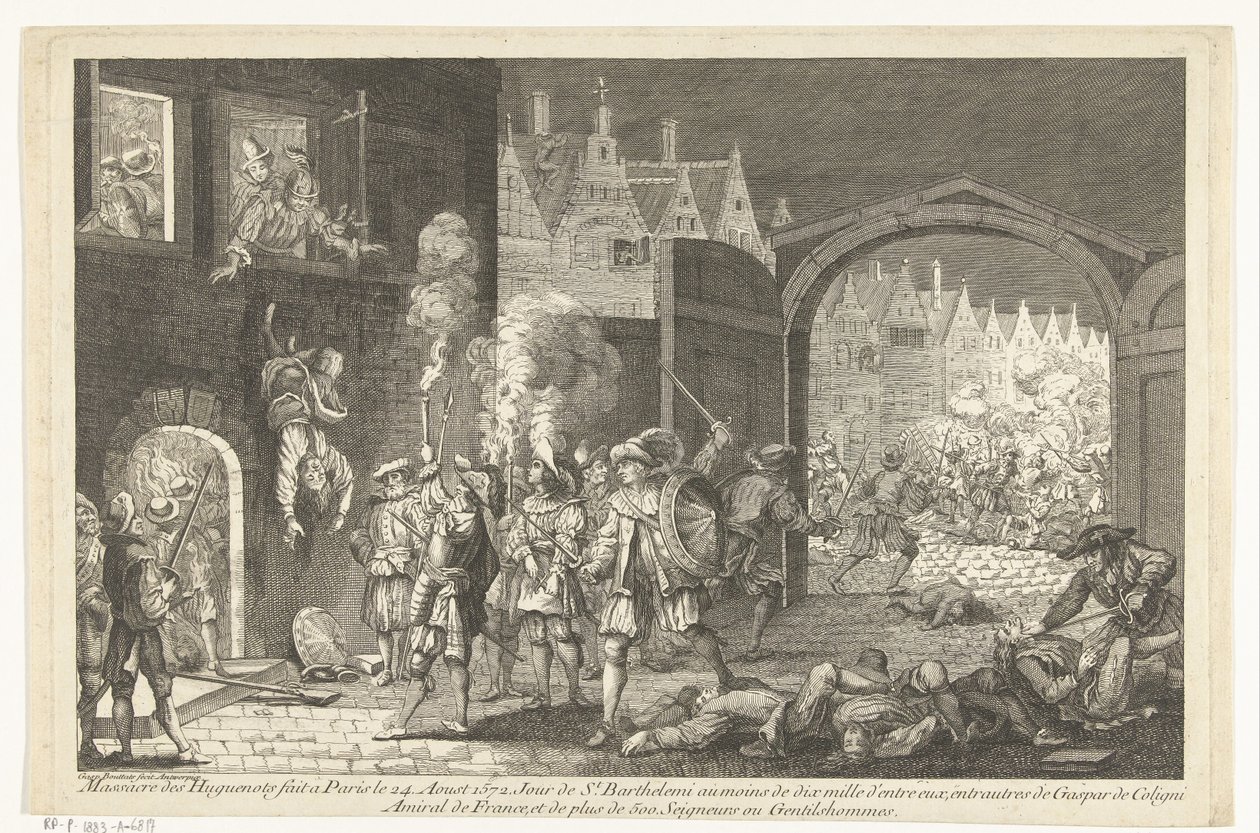 Bartholomeusnacht, 1572 tekijältä Gaspar Bouttats