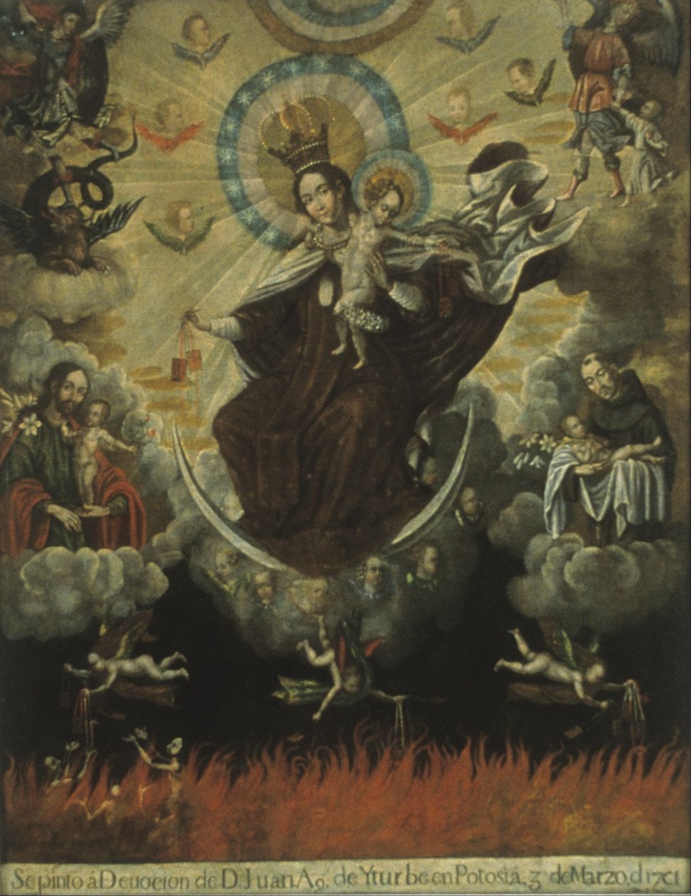 Our Lady of Mount Carmel tekijältä Gaspar Miguel de Berrio