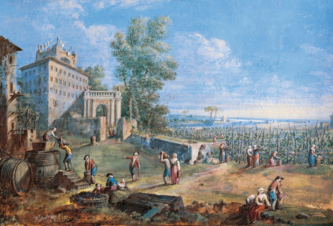 Italia, prato, The Harvest tekijältä Gaspar van Wittel