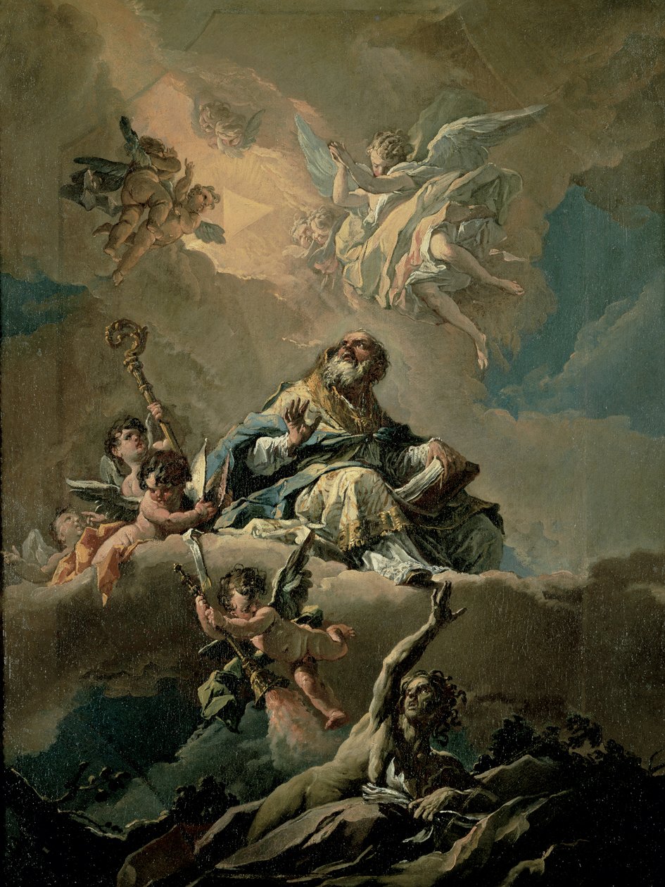St. Ambrose in Glory tekijältä Gasparo Diziani