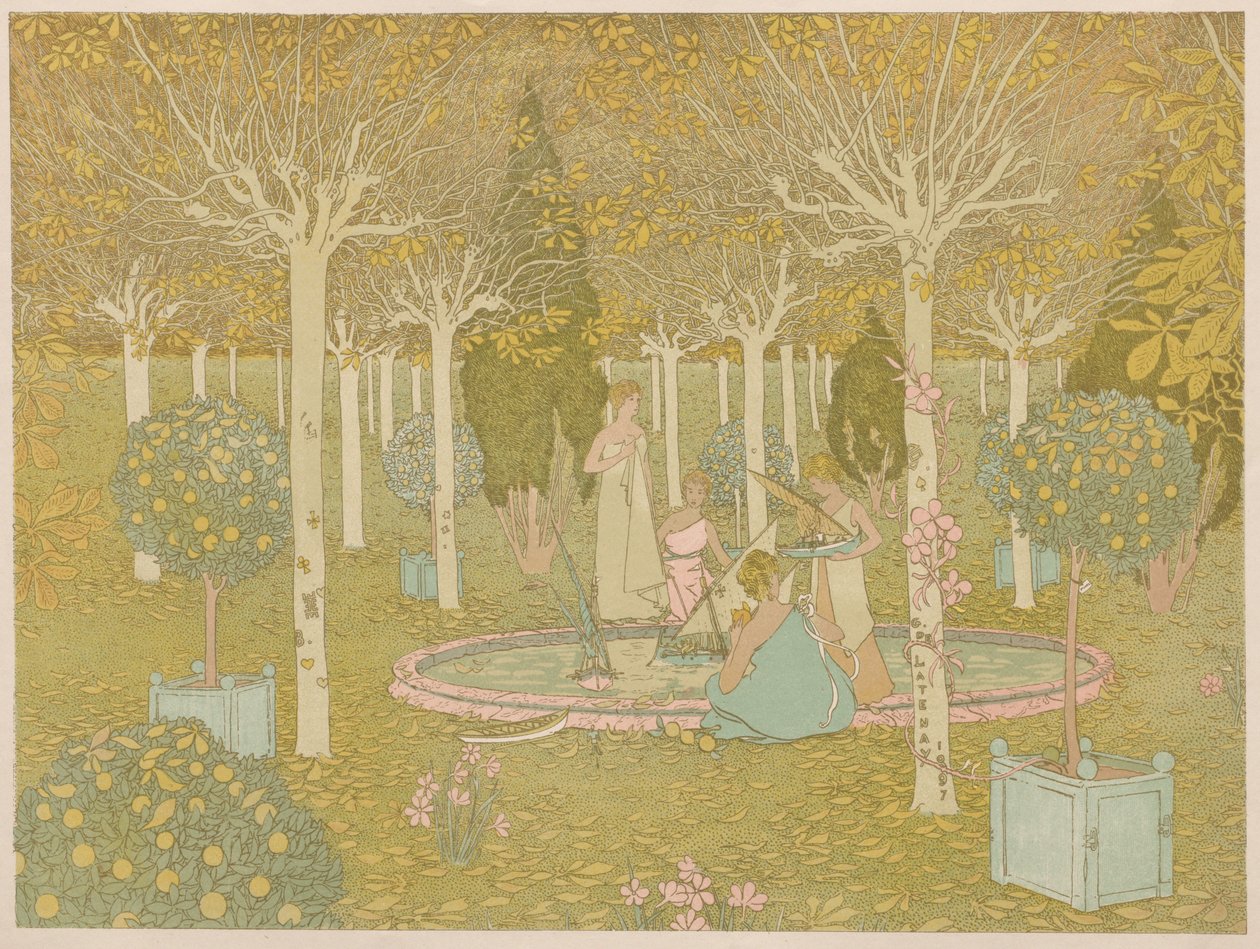 Puisto, 1897. tekijältä Gaston de Latenay