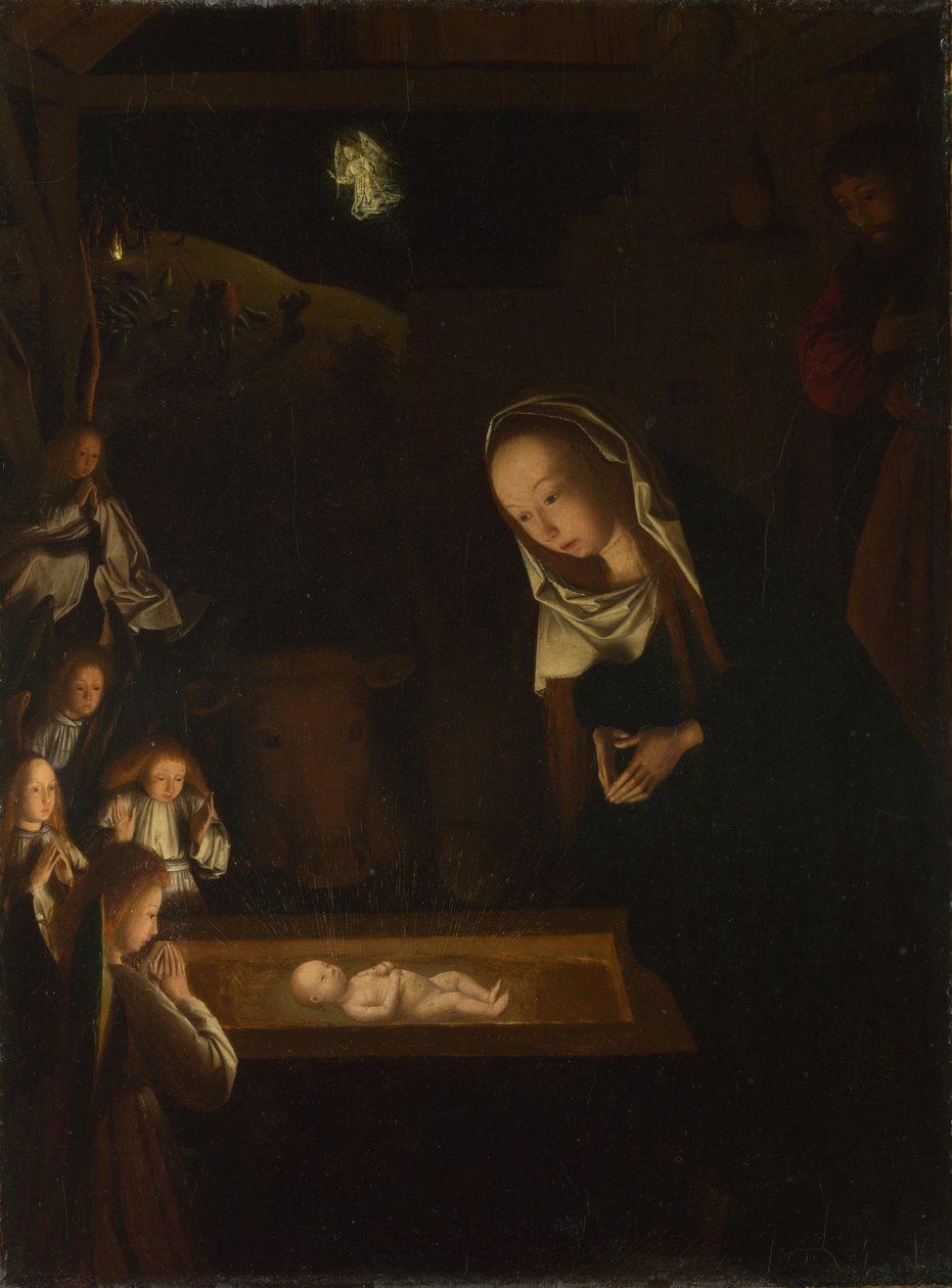 Kristuksen syntymä yöllä tekijältä Geertgen Tot sint Jans