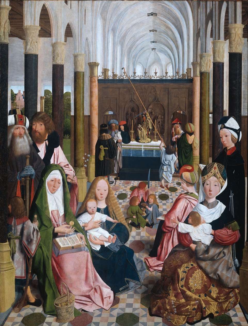 Pyhä sukulaisuus, 1493 tekijältä Geertgen Tot sint Jans