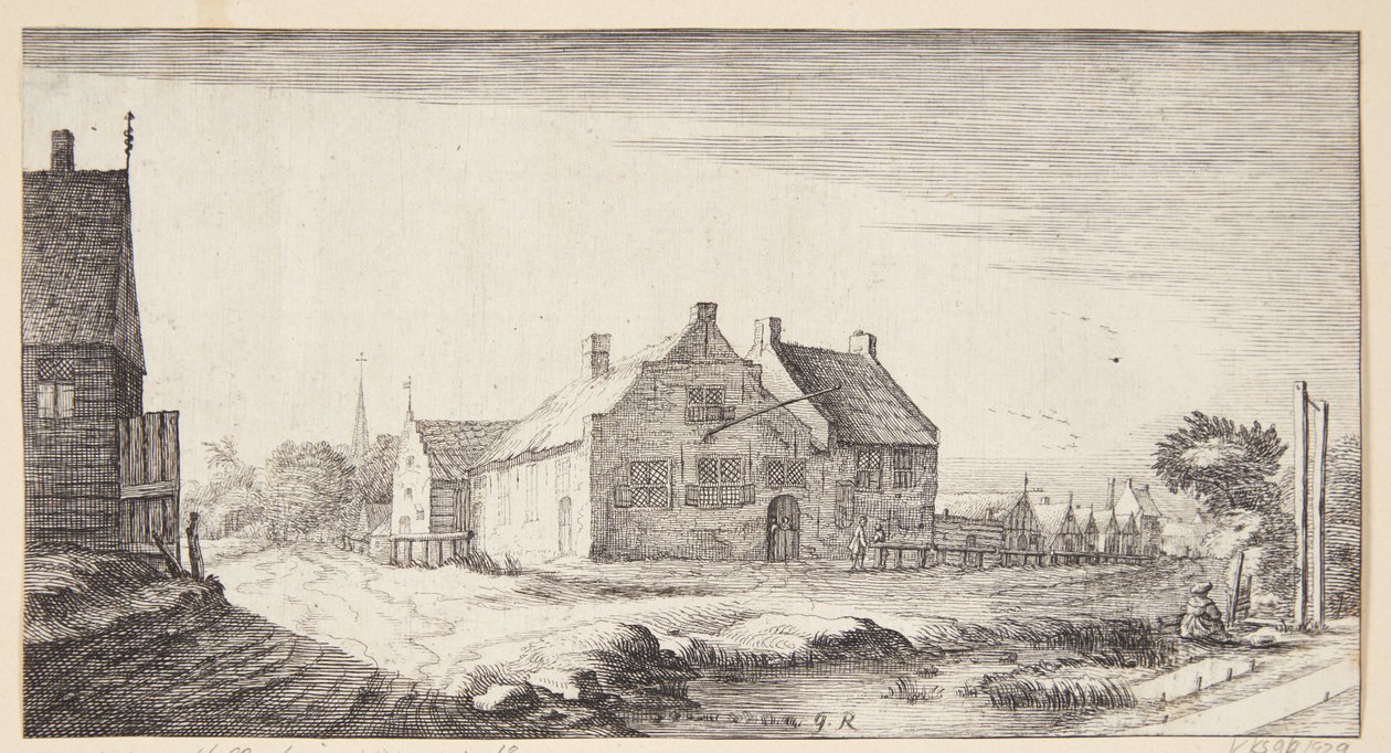 Domhuset i Ouderkerk aan de Amstel tekijältä Geertruyt Roghman