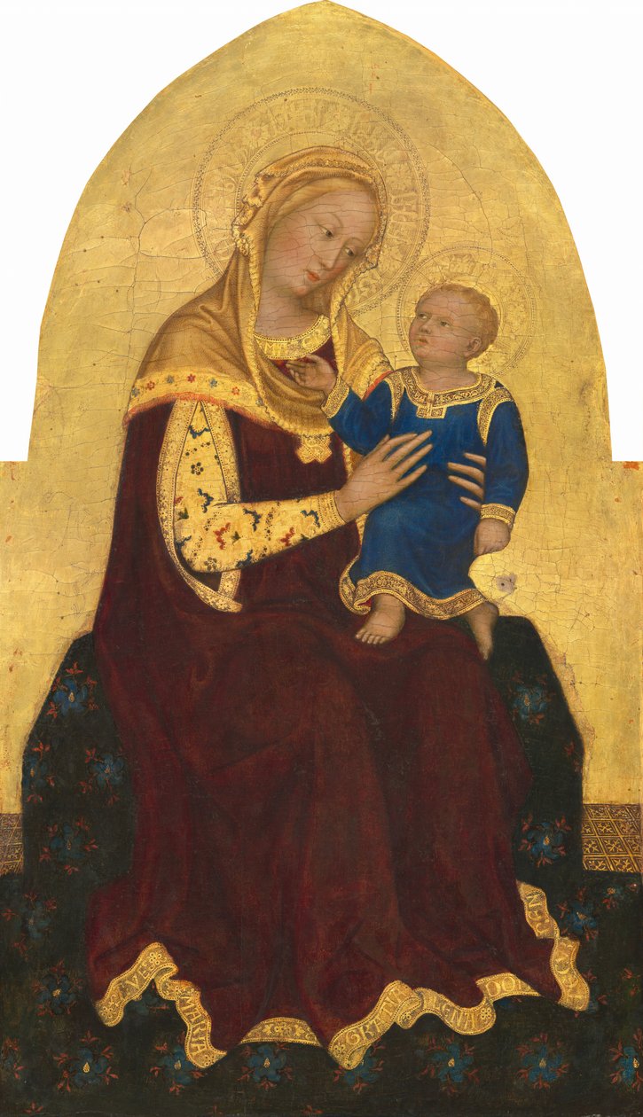 Madonna ja lapsi Enthroned, n. 1420. tekijältä Gentile da Fabriano