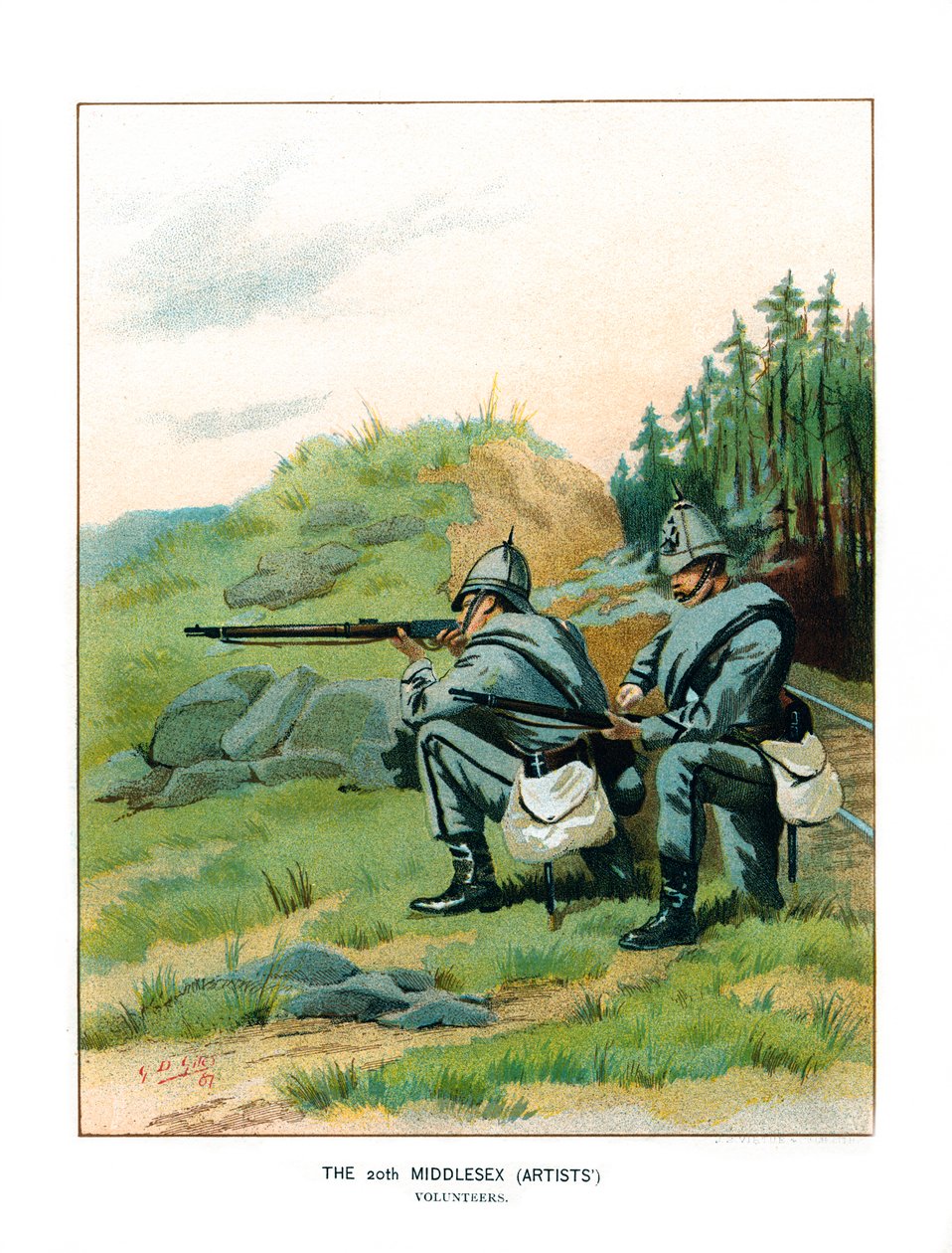 The 20th Middlesex Artists, 1890. tekijältä Geoffrey Douglas Giles