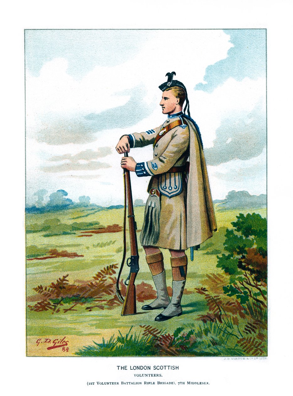 The London Scottish, 1890. tekijältä Geoffrey Douglas Giles