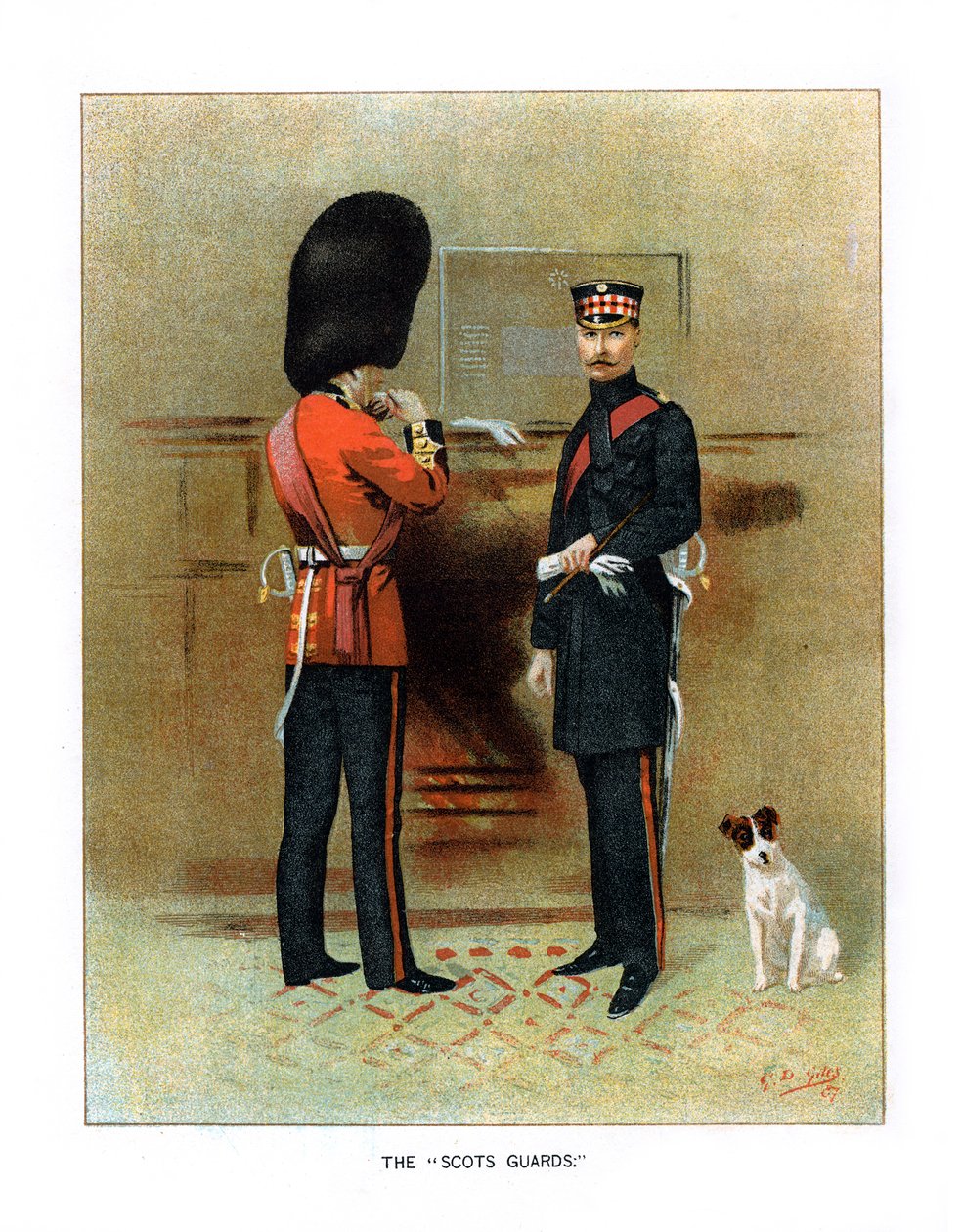 Scots Guards, 1890. tekijältä Geoffrey Douglas Giles