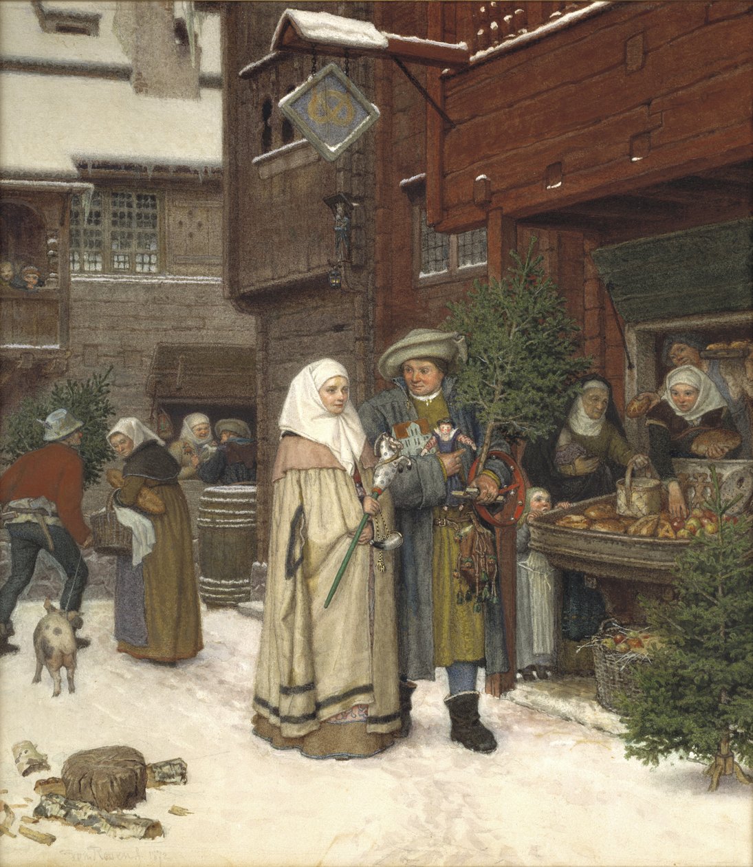 Joulumessut, 1872 (wc) tekijältä Georg Rosen