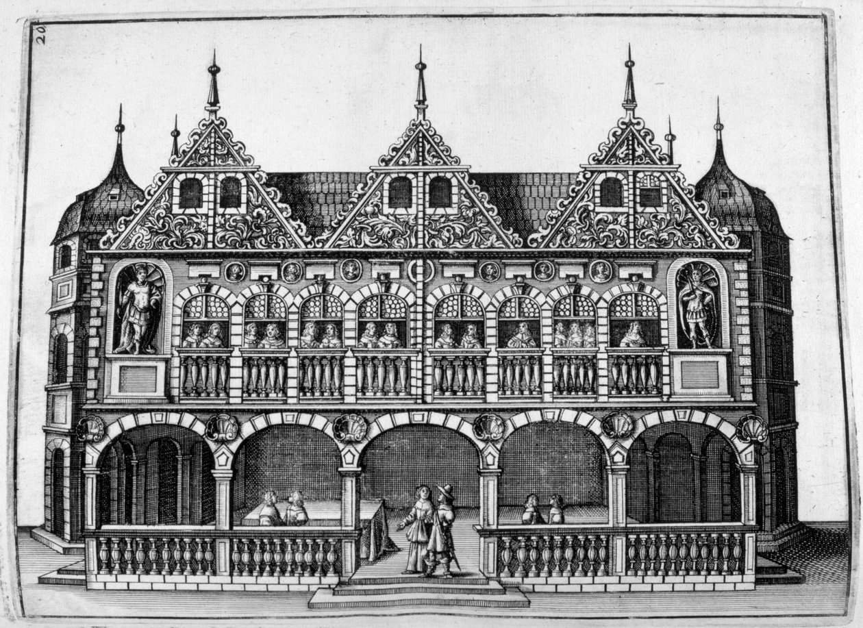 Linnan suunnittelu, 1664 tekijältä Georg Andreas Bockler