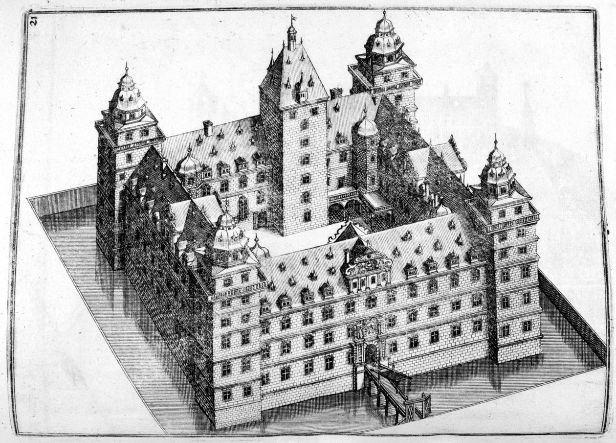 Linnan suunnittelu, 1664 tekijältä Georg Andreas Bockler