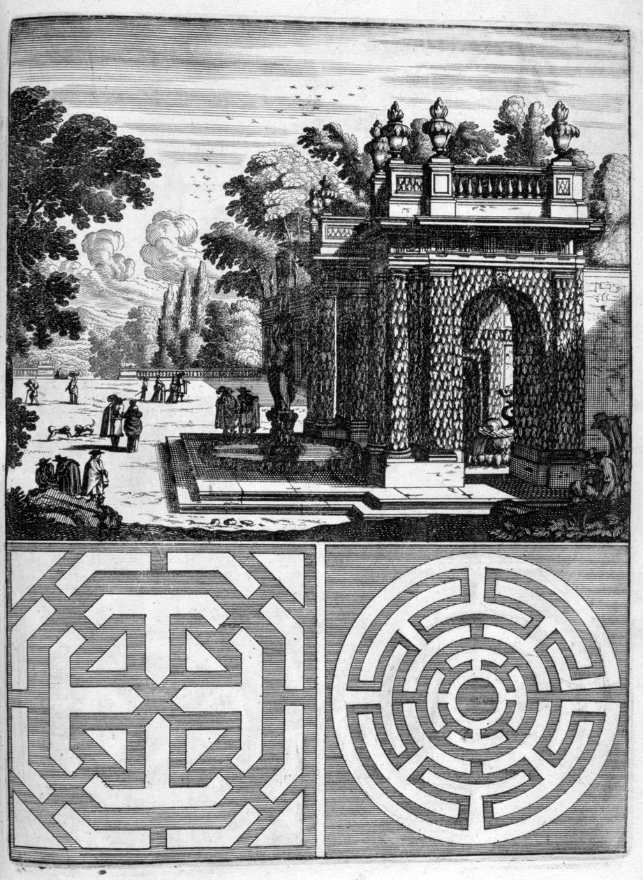 Talo- ja puutarhasuunnittelu, 1664 tekijältä Georg Andreas Bockler