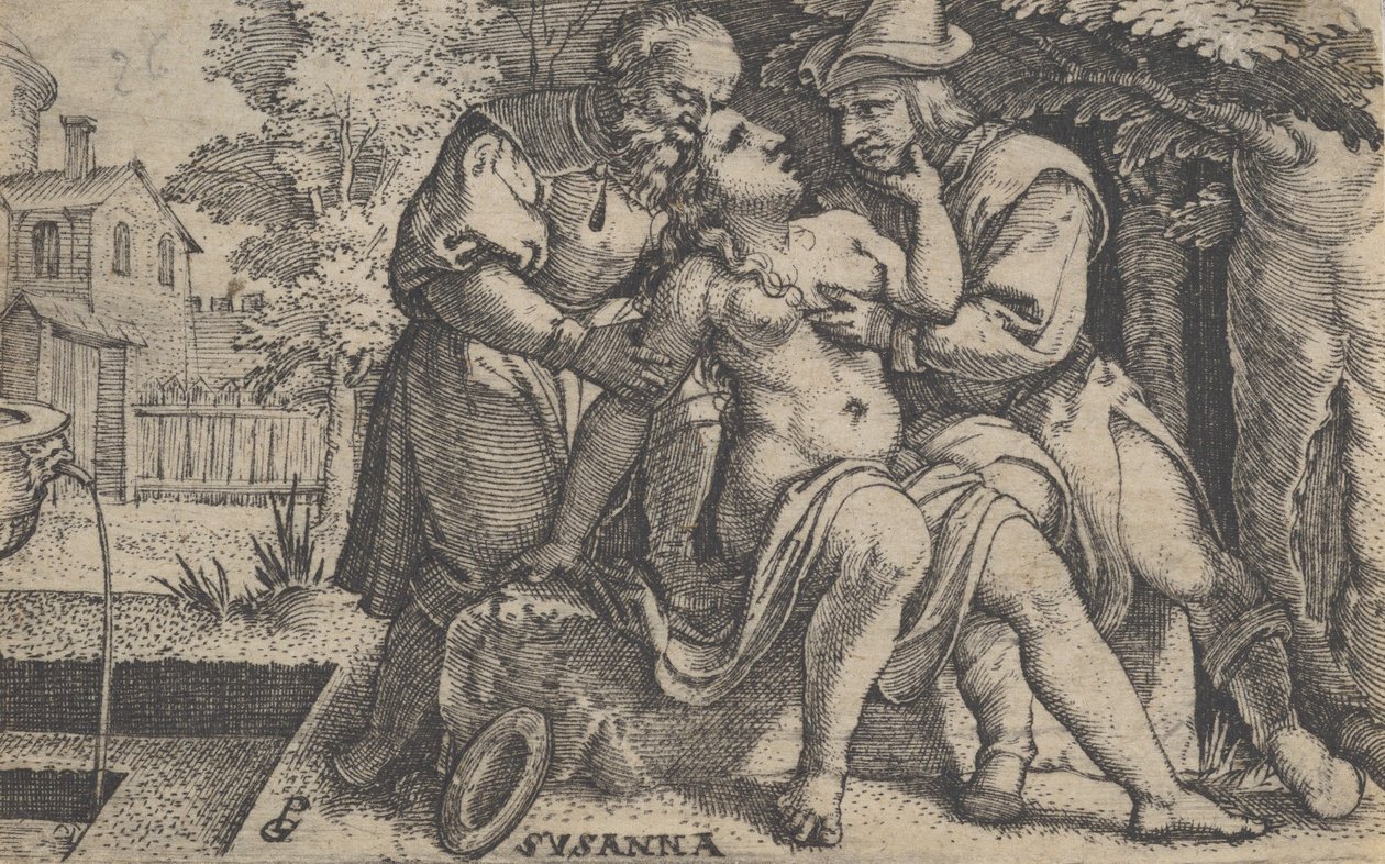 Susanna ja vanhimmat. tekijältä Georg Pencz