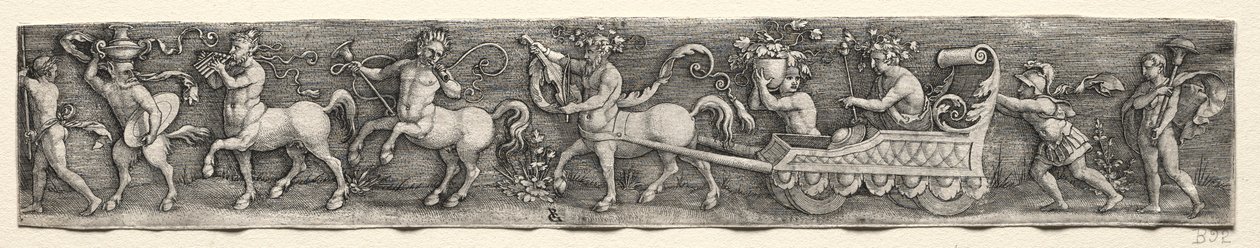 Bacchuksen voitto, n. 1539. tekijältä Georg Pencz