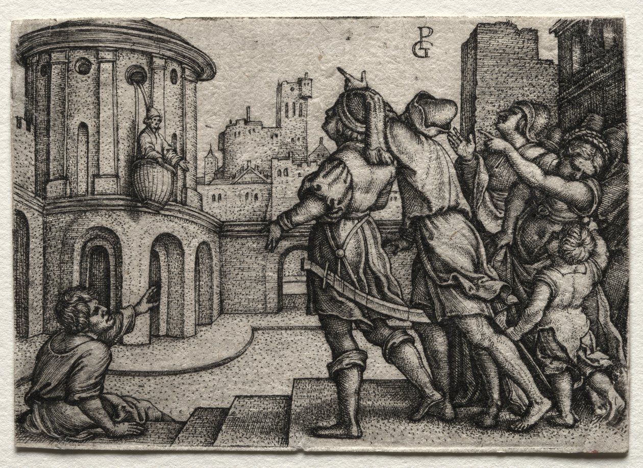 Virgil roikkuu korissa tekijältä Georg Pencz
