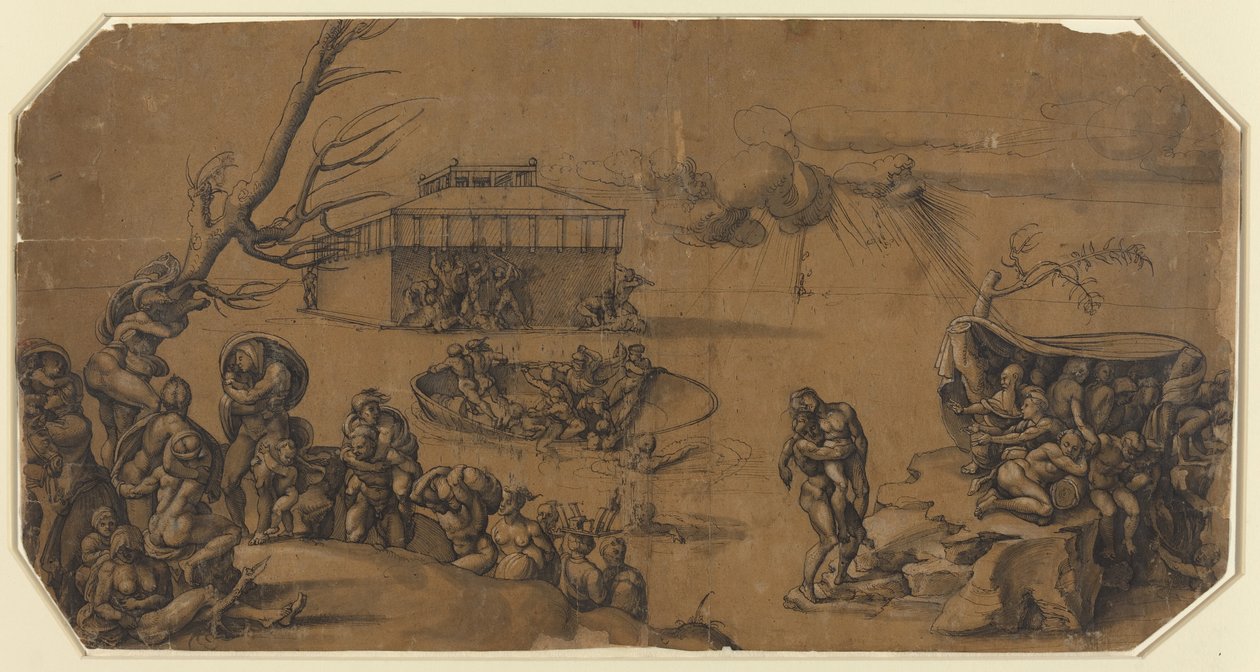 Tulva tekijältä Georg Pencz after Michelangelo