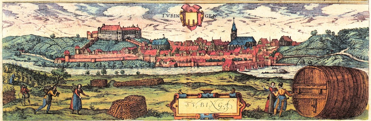 Tubingen tekijältä Georg and Hogenberg Franz (1535 90) Braun