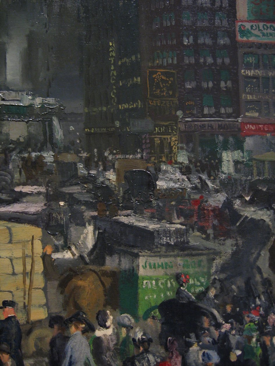 Yksityiskohta New Yorkista tekijältä George Wesley Bellows