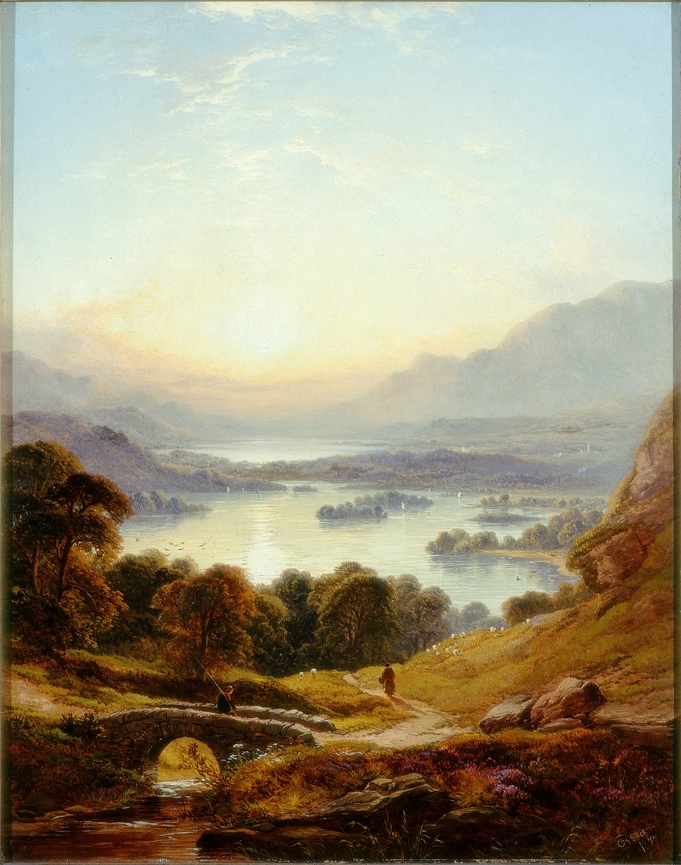 Derwentwater ja Bassenthwaite Lakes, Keswick, 1877 tekijältä George Blackie Sticks