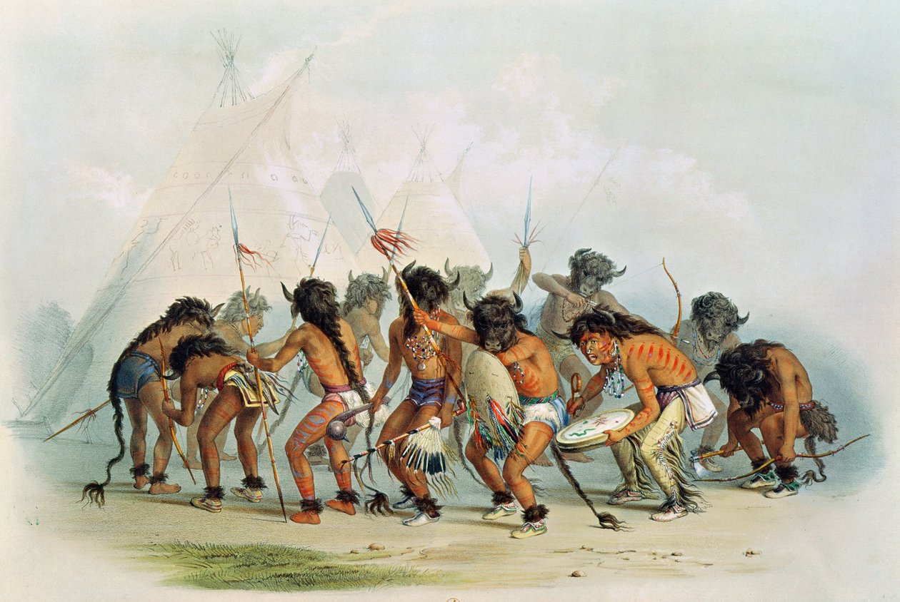 Buffalo Dance, n. 1832 tekijältä George Catlin