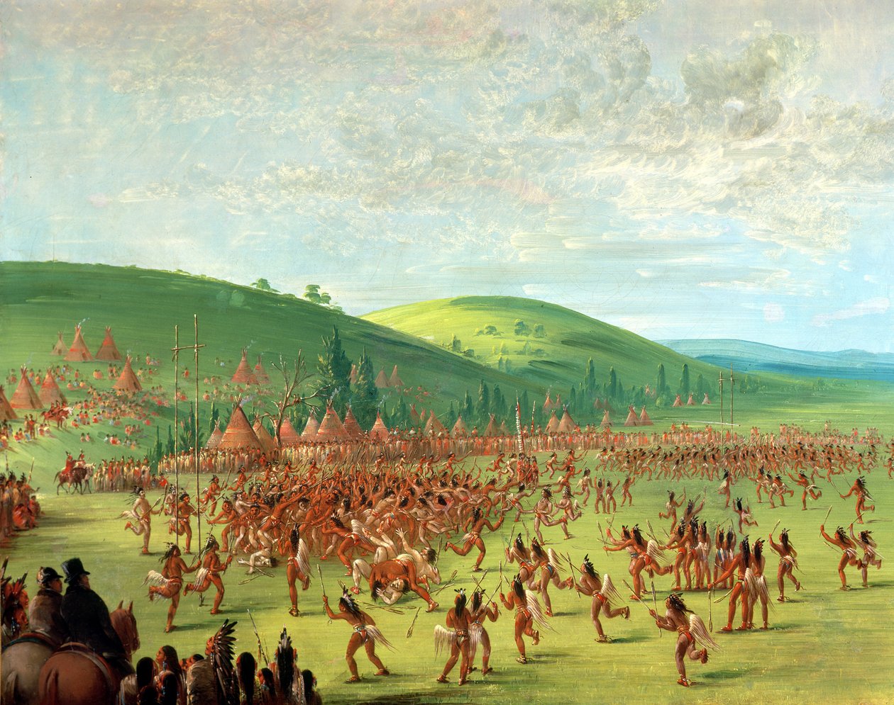 Intian pallopeli tekijältä George Catlin