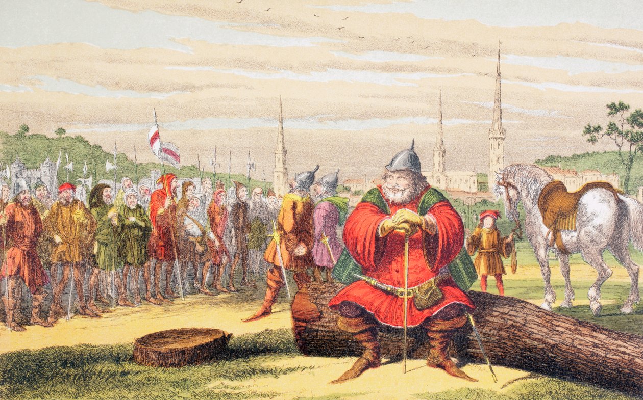 Flastaffin puhe, 1890 tekijältä George Cruikshank