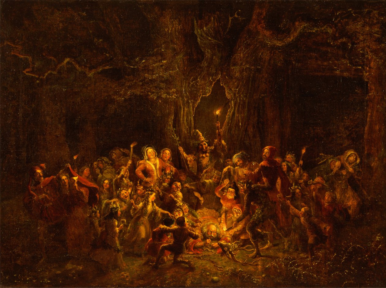 Hernes Oak, The Merry Wives of Windsor, V, v tekijältä George Cruikshank