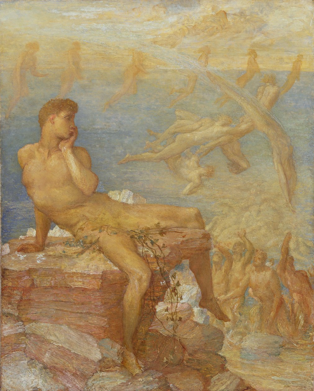 Kreikan runouden nero, n. 1875 tekijältä George Frederick Watts