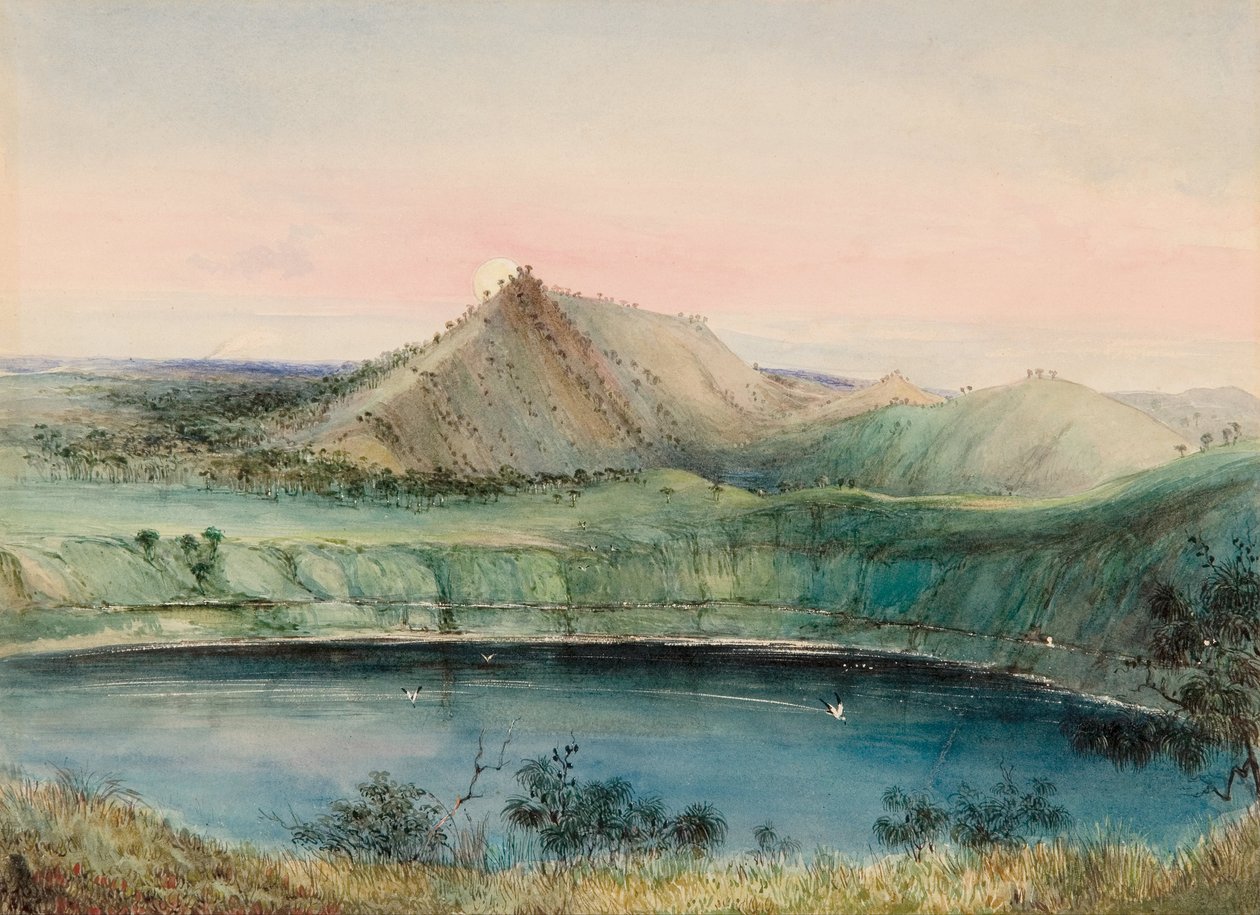 Blue Lake, Mount Gambier tekijältä George French Angas