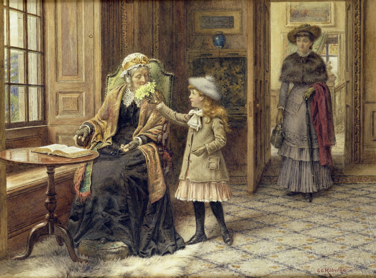 Poseeraa isoäidille tekijältä George Goodwin Kilburne